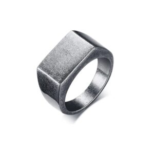Herre Ring oxideret stål 102043