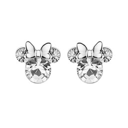 Disney - Ørestikker Minnie i sølv med sløjfe