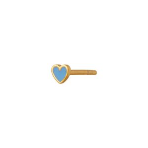 Stine A Petit Love Heart ørering 1181-02-Light Blue