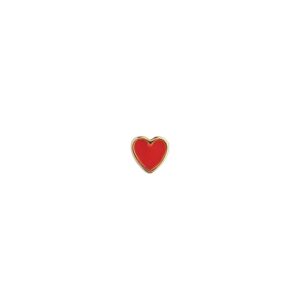 Stine A Petit Love Heart Red Coral Enamel 1181-02-red