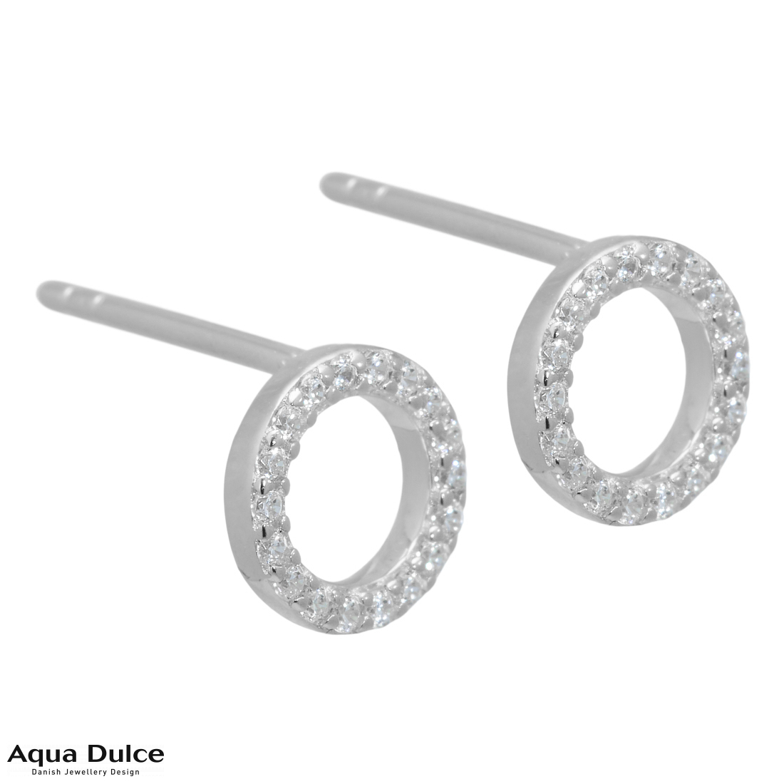 Aqua Dulce - Pam øreringe sølv