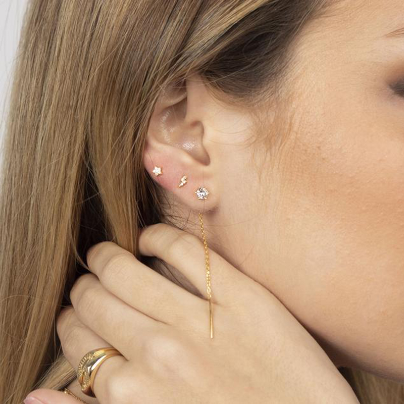 "Charlott" øreringe sølv