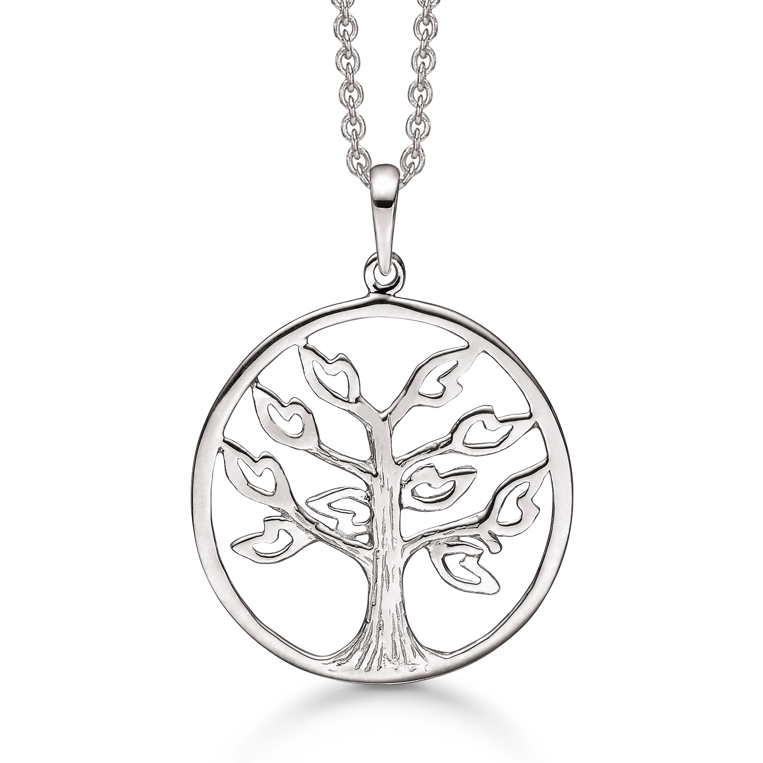 Støvring Design sølv halskæde med Livets træ