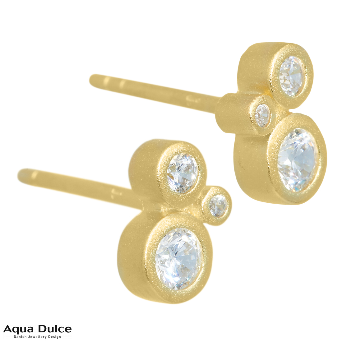 Aqua Dulce - Marie øreringe forgyldt