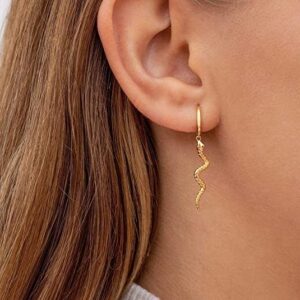 Donnatella "Snake" øreringe sølv