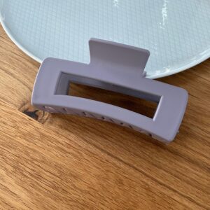 Hårklemme - Mat lilla 10 cm.