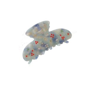 Hårklemme - blå med bling 8 cm.