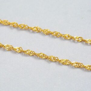 Donnatella - halskæde singapore forgyldt sølv