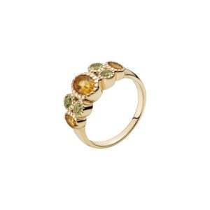 Lund Copenhagen 8 Kt. Ring Med Peridot & Citrin 3071193-28