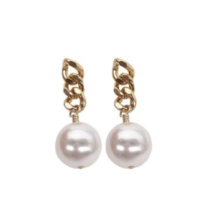 Donnatella - perleøreringe forgyldt