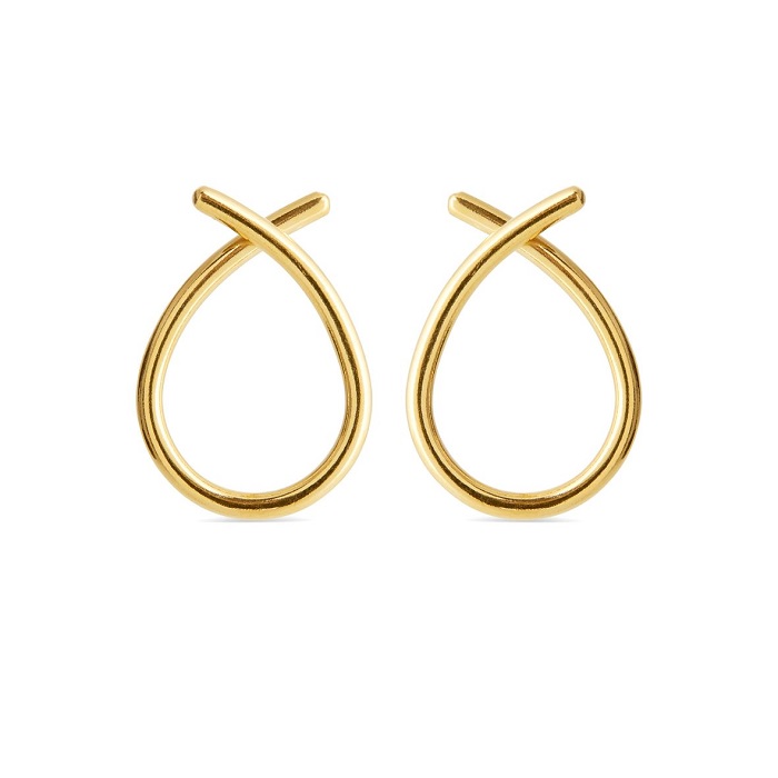 Susanne Friis Bjørner - Øreringe i forgyldt