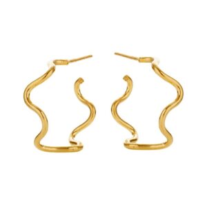 Susanne Friis Bjørner - øreringe forgyldt 5611-21