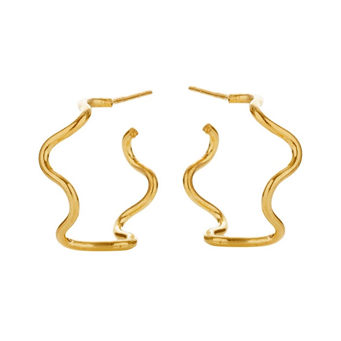 Susanne Friis Bjørner - øreringe forgyldt 5611-21