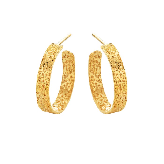 Susanne Friis Bjørner - Øreringe i forgyldt