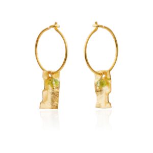 Susanne Friis Bjørner - øreringe forgyldt 5626-2-135