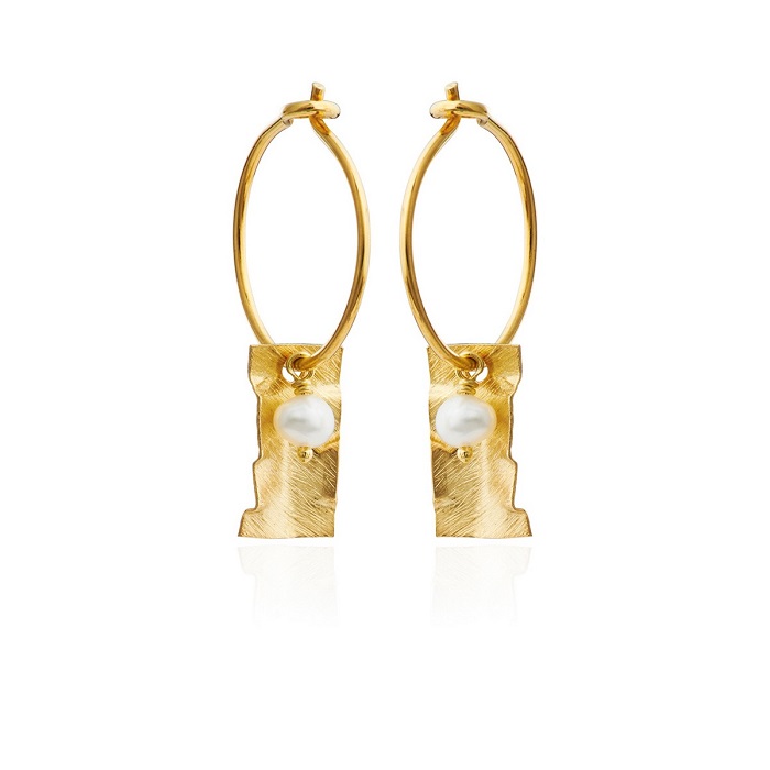 Susanne Friis Bjørner - øreringe forgyldt 5626-2-900