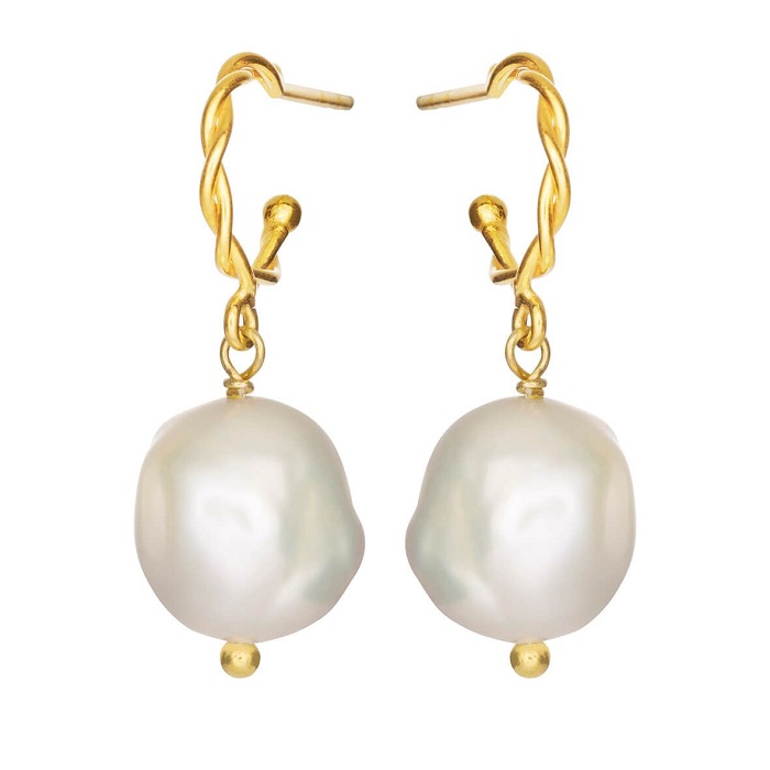 Susanne Friis Bjørner - Øreringe i forgyldt