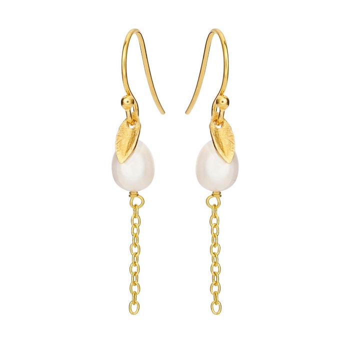 Susanne Friis Bjørner - Øreringe i forgyldt