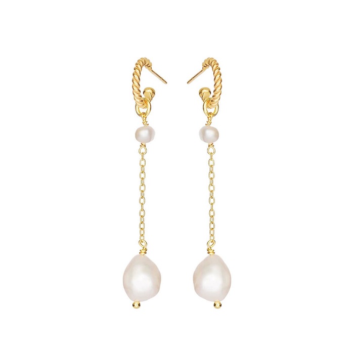 Susanne Friis Bjørner - Øreringe i forgyldt