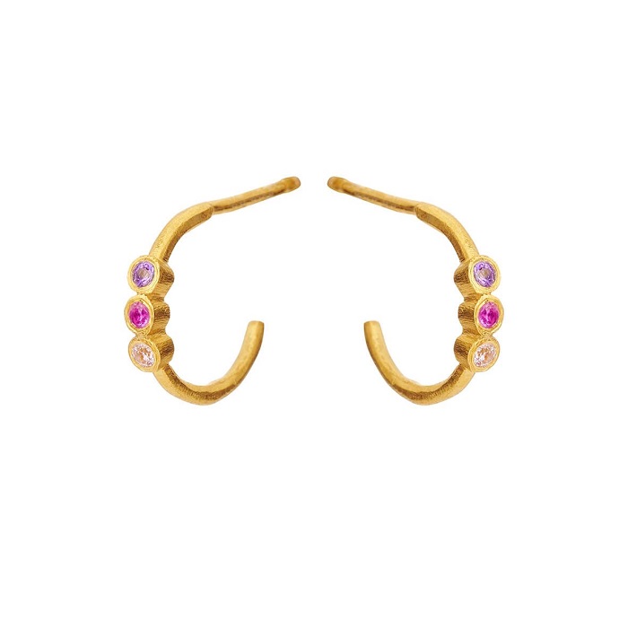 Susanne Friis Bjørner - Øreringe i forgyldt