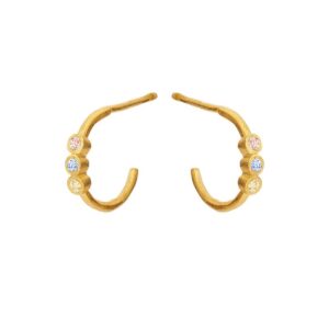 Susanne Friis Bjørner - Øreringe i forgyldt 5647-2-570