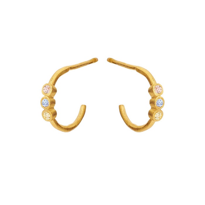 Susanne Friis Bjørner - Øreringe i forgyldt 5647-2-570