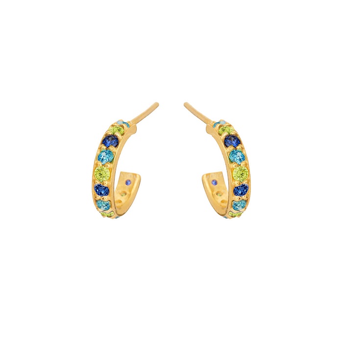 Susanne Friis Bjørner - Øreringe i forgyldt 5648-2-576