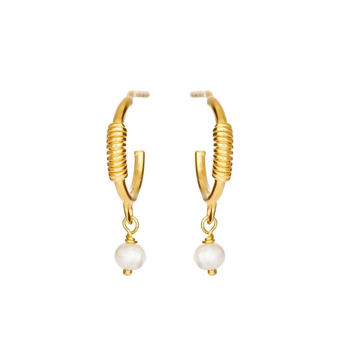 Susanne Friis Bjørner - Øreringe i forgyldt