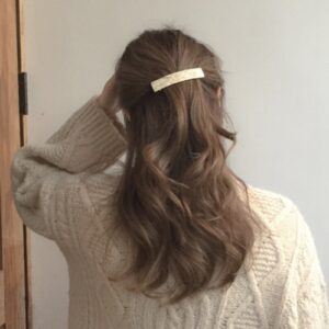 Hårspænde - grøn/lyserød