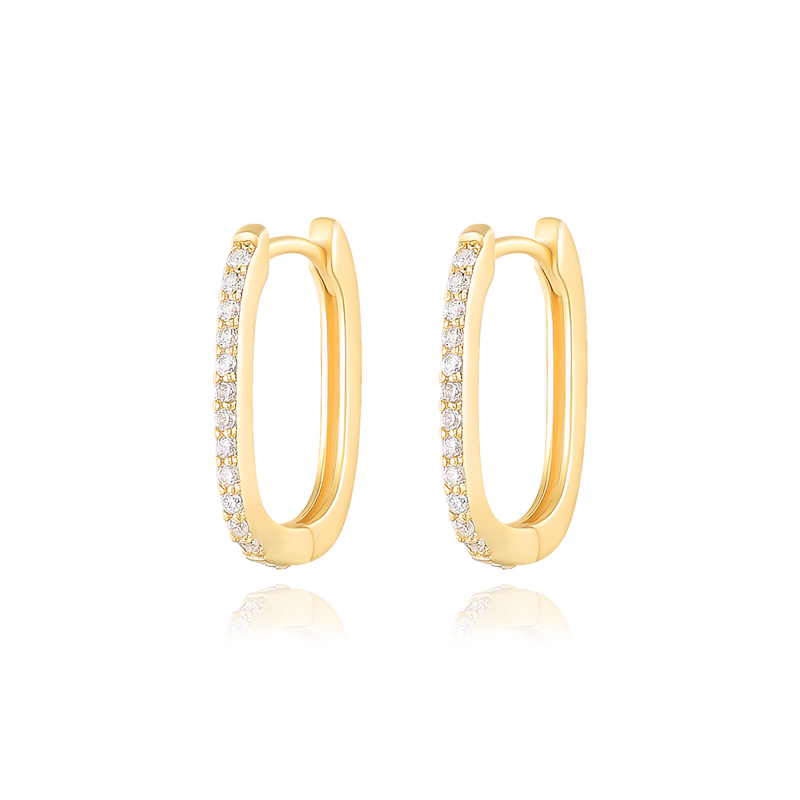 "Penni" øreringe forgyldt sølv