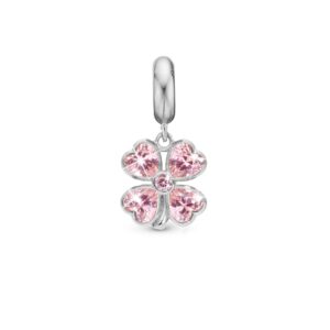 Christina charm Pink Heart Clover 623-S345