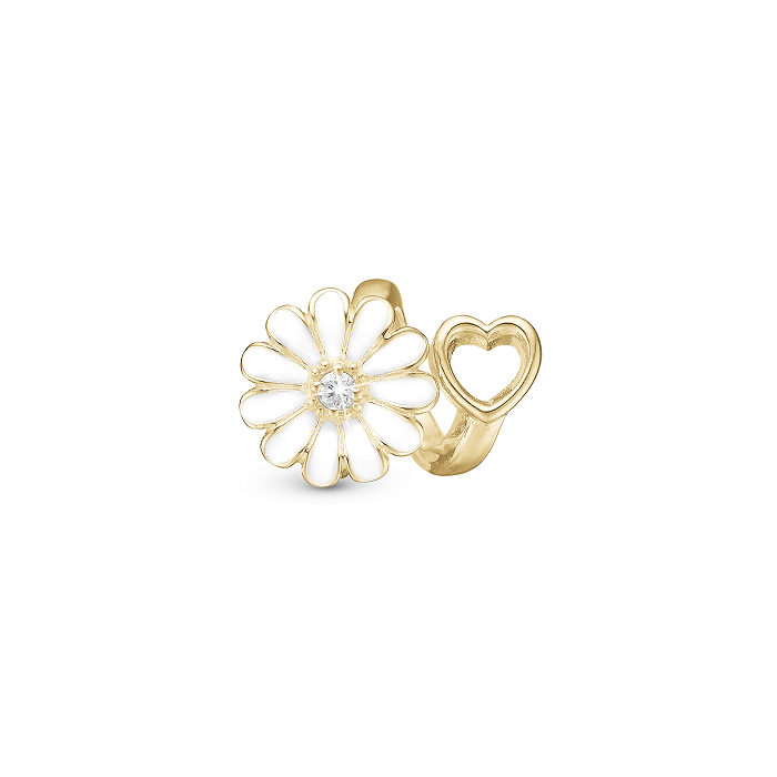 Christina - Charm Marguerite Heart forgyldt