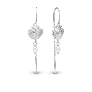 Christina øreringe Long Clam Shell 670-S83