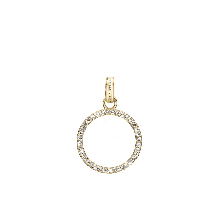 Christina - Big sparkly Circle vedhæng