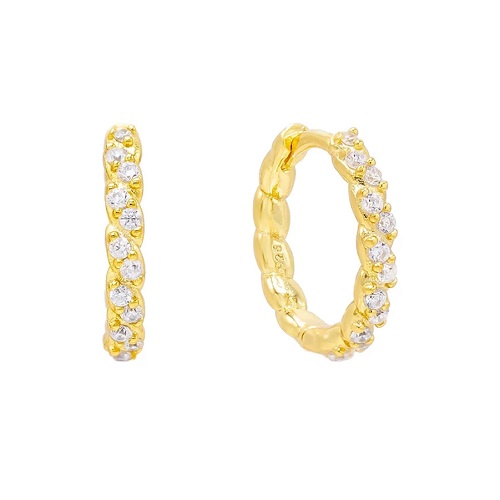 "Ria" øreringe forgyldt sølv