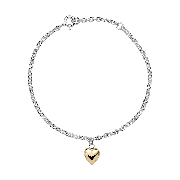 Lund Copenhagen armbånd med 8 kt. hjerte 9011120