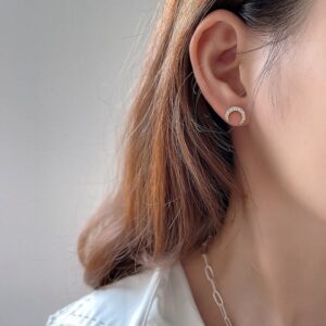 Donnatella - øreringe forgyldt sølv