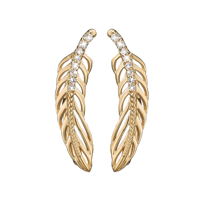 Christina sparkling Feather Ear Crawler 672-G07