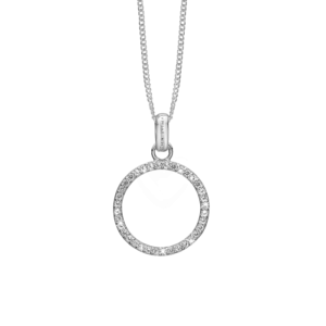 Christina - Big sparkly Circle vedhæng