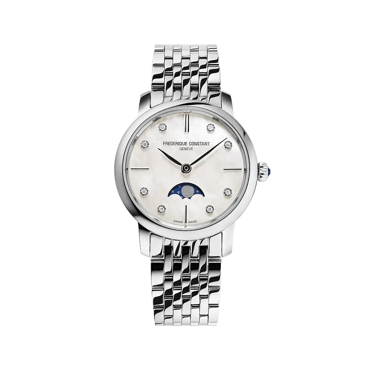 Frederique Constant Classics Slimline Ladies Moonphase FC-206MPWD1S6B