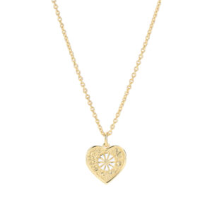 Lund Copenhagen marguerit hjerte halskæde 9025103-M