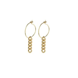 Pilgrim øreringe guldbelagt