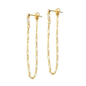 Hultquist -Valentina chain øreringe i forgyldt