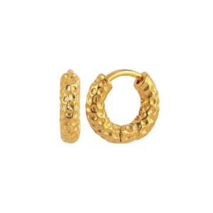 Hultquist - Florence hoops  øreringe i forgyldt S08044 G