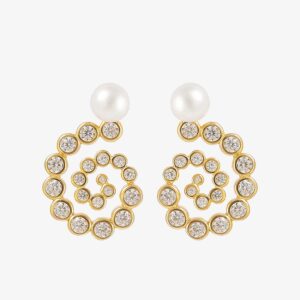 Hultquist - Øreringe Milkyway forgyldt