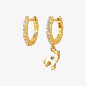 Hultquist- Øreringe i forgyldt