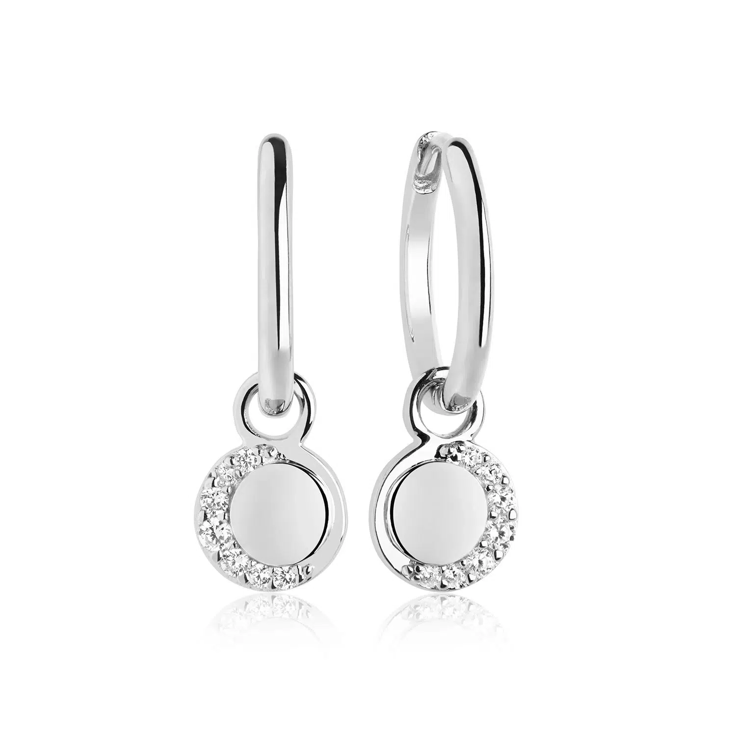 Sif Jakobs Portofino Lungo øreringe sølv SJ-E12011-CZ-SS