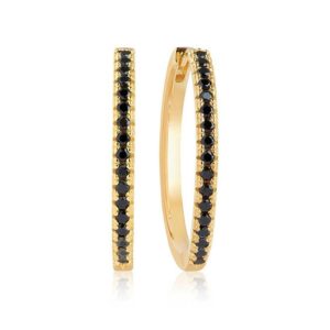 Sif Jakobs - Ellera X Grande øreringe med sorte sten