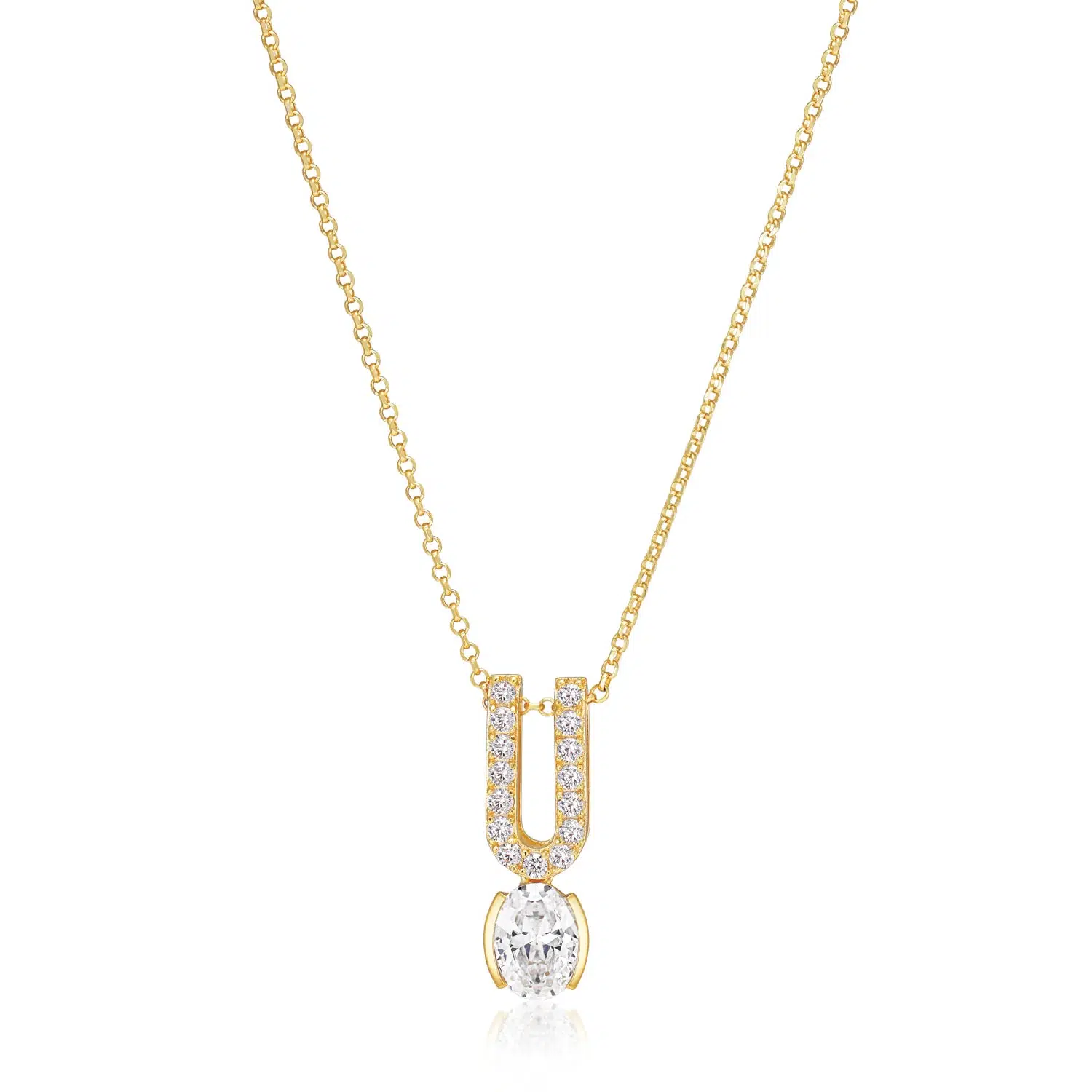 Sif Jakobs Ellisse Carezza Uno halskæde SJ-N2354-CZ-YG