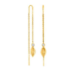 Siersbøl øreringe forgyldt